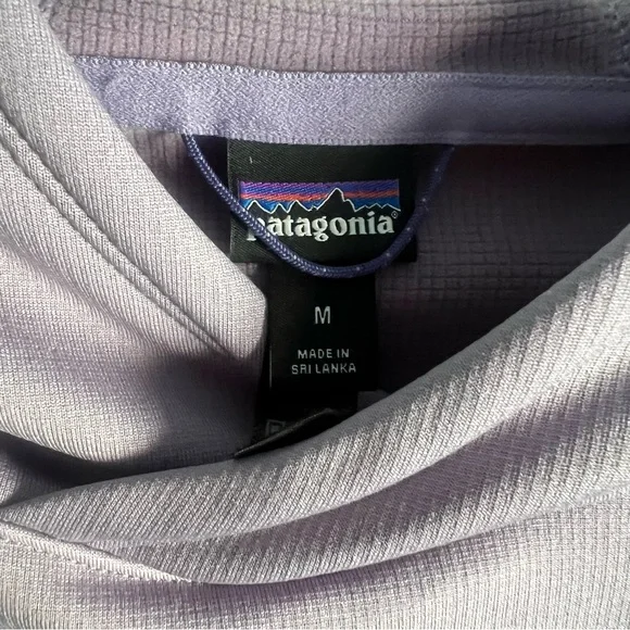 Patagonia Women's R1® Thermal Pullover Hoody Concrete Purple Lilac Size M NWOT - Picture 10 of 16